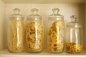 pasta in jars