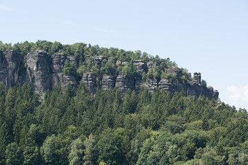 Ostseite des Pfaffensteins, Sächsische Schweiz