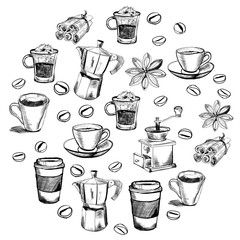 Vector images of coffee