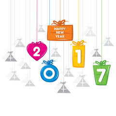 happy new year 2017 design
