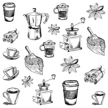 Vector images of coffee