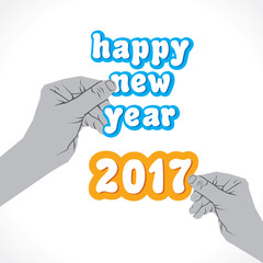 happy new year 2017 design