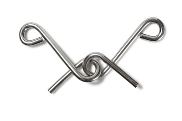 Wire puzzle on white