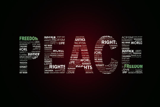 The word peace devided into different meanings