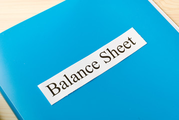 Fototapeta premium balance sheet