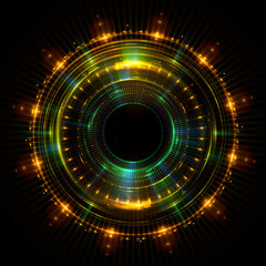 Abstract ring background with luminous swirling backdrop. Glowing spiral. The energy flow tunnel.
Shine round frame with light circles light effect. Glowing cover. Space for your message.