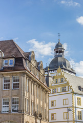 Fototapeta na wymiar Old buildings in the historical center of Paderborn