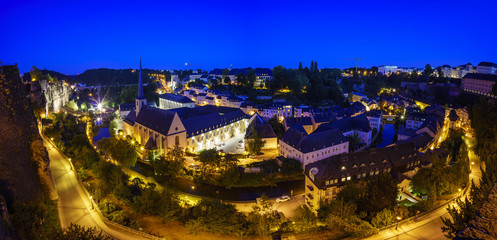 The superb view of the Grund, Luxembourg