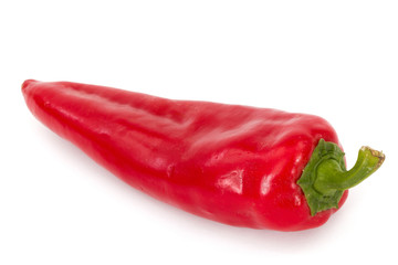 Red hot chili pepper, isolated on white background