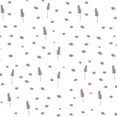 Lavender pattern. Vector illustration