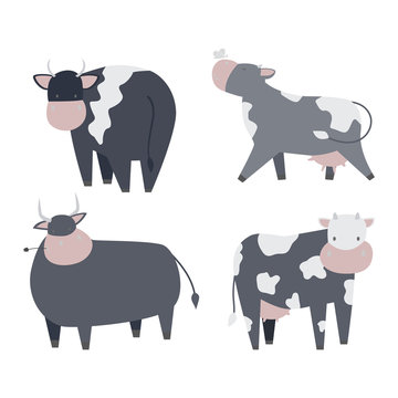 Cartoon cow character