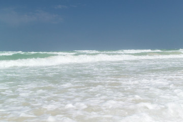 the waves of the sea