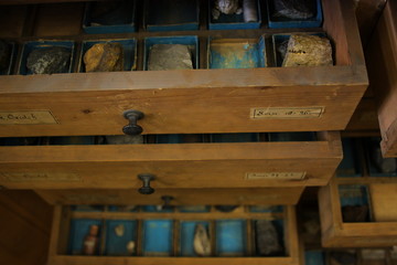 Vintage laboratory drawers