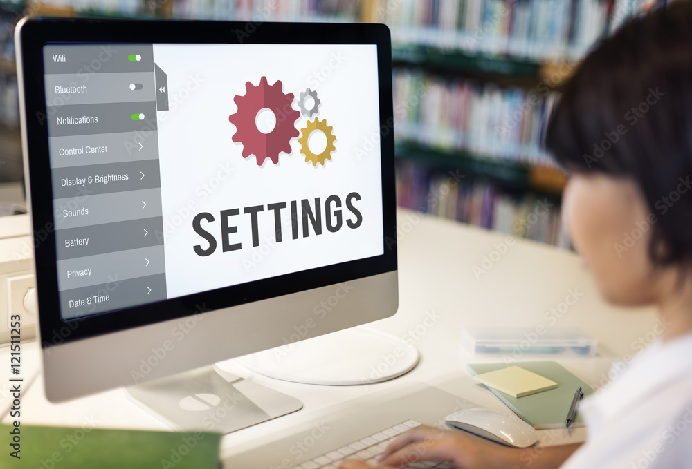 Poster settings configuration setup tools concept