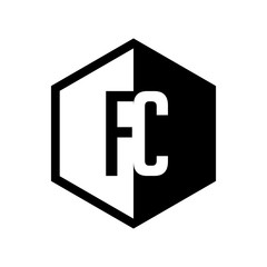 INITIAL hexsagonal HALF LOGO