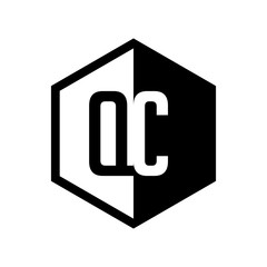 INITIAL hexsagonal HALF LOGO