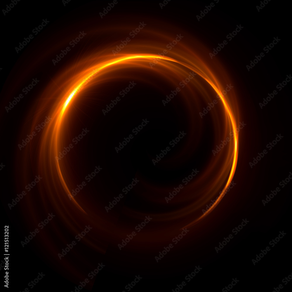 Poster abstract ring background with luminous swirling backdrop. glowing spiral. the energy flow tunnel. sh