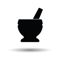 Icon of chemistry mortar