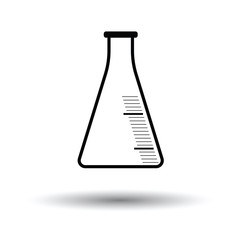 Icon of chemistry cone flask