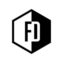 INITIAL hexsagonal HALF LOGO