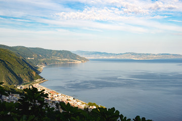 Strait of Messina seen from Calabria