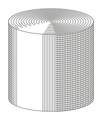 cilinder abstract figure