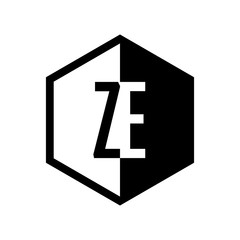 INITIAL hexsagonal HALF LOGO