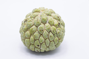 Fototapeta premium Close up sugar apple isolated,Thailand fruit
