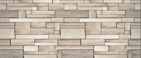 Stone wall banner