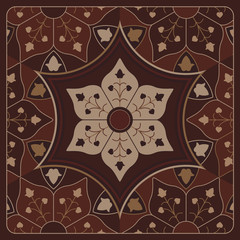 Square Arabesque Vintage Ornamental Frame