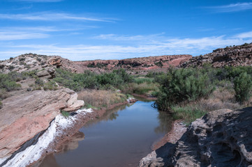 Fototapeta na wymiar Salt Valley Wash in Arches National Park, Utah 