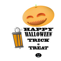 Halloween background with pumpkin vector illustration