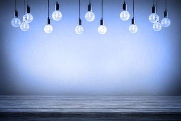 Light bulb with background