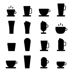 Coffee icons set