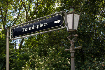 Schild 53 - Tennisplatz