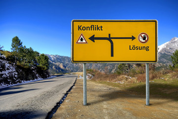 Schild 160 - Konflikt