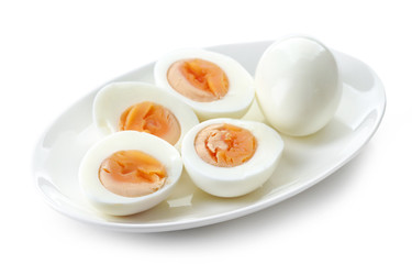 plate of boiled eggs