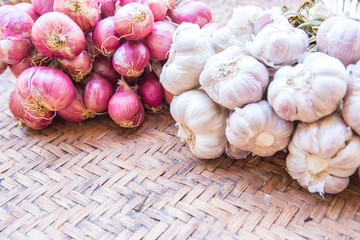 shallot - asia red onion for at cooking