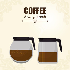 pot glass coffee maker graphic vector illustration eps 10
