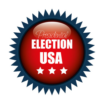 icon button presidential election usa graphic vector illustration eps 10