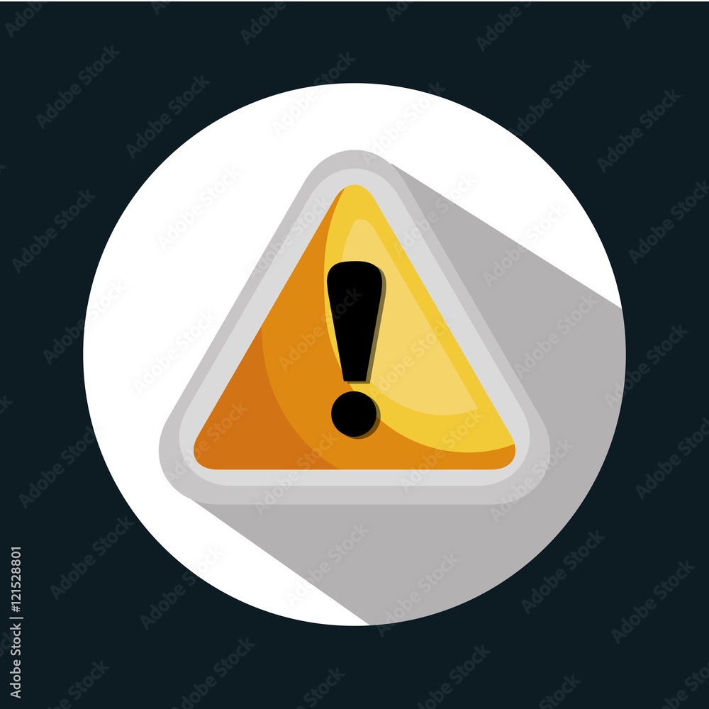 Poster symbol warning system error design vector illustration eps 10
