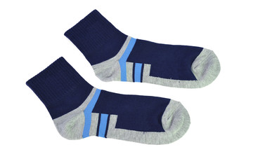 Pair of socks Isolated on a white background