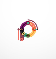 Line letter design