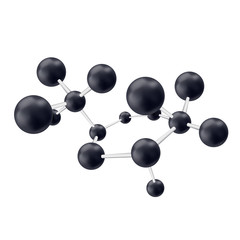 Abstract background with molecules spheres molecular structure