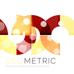 Geometrical minimal abstract background with light effects