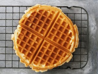 rustic golden plain waffle