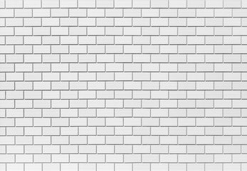 Obraz premium White brick tile wall seamless background and texture..