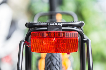 bicycle back side light reflect red color for safety cycling.