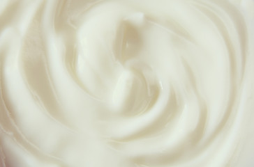 Top view image of yogurt swirl