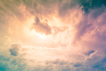 Obraz na płótnie Canvas Beautiful cloudy sky background